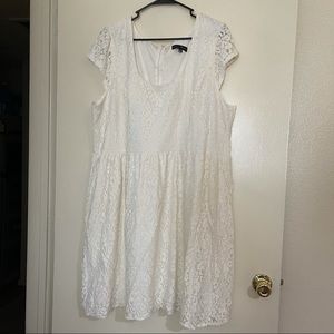 White/ivory lace dress